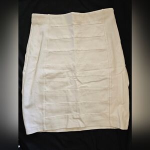 White House Black Market Elegant Cream Skirt